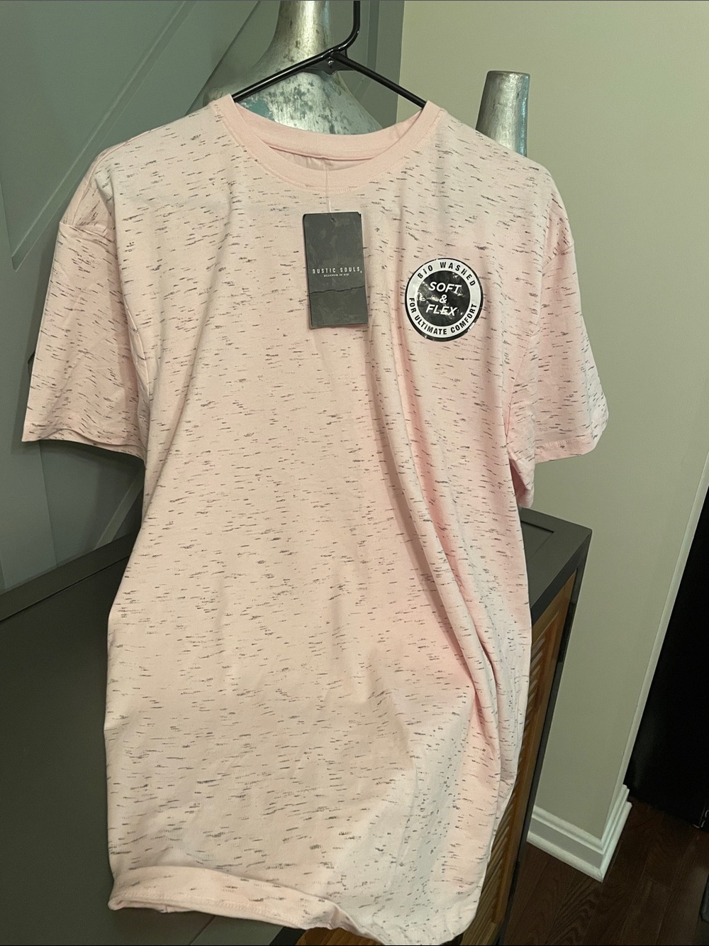 Men's Soft Flex Short Sleeve Tee - Blush Pink